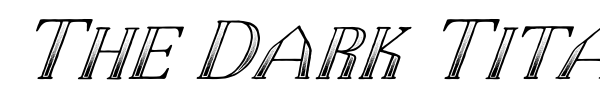 The Dark Titan font preview